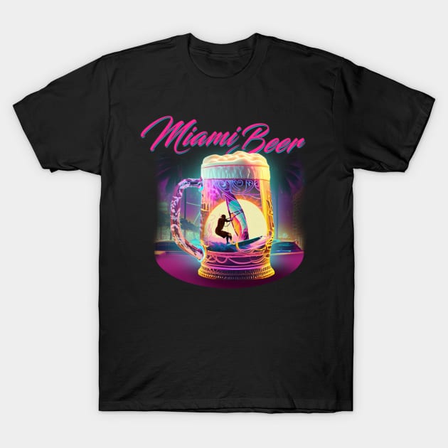 Miami Beer T-Shirt by LO2Camisetas